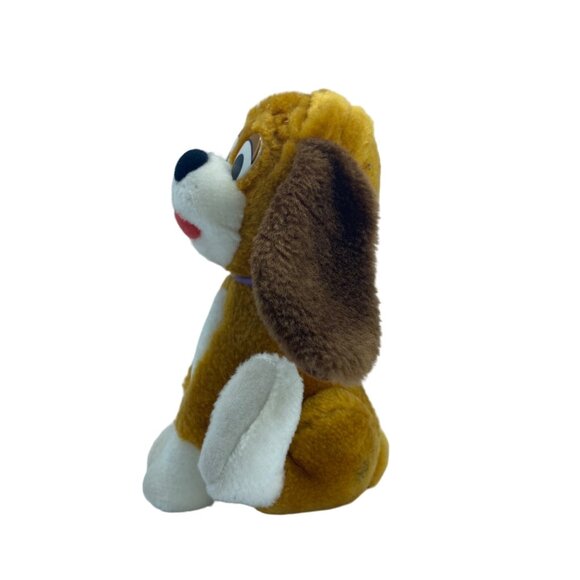 Vtg Disney The Fox And The Hound Copper Puppy Dog Plush Stuffed Animal Toy 7.5" - Picture 2 of 8